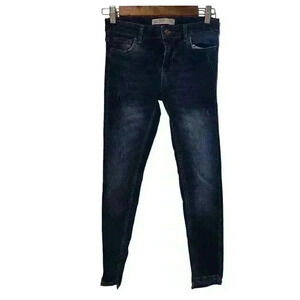 P7031 zara basic  z1975 skinny jean dark wash size 2  / 24in
